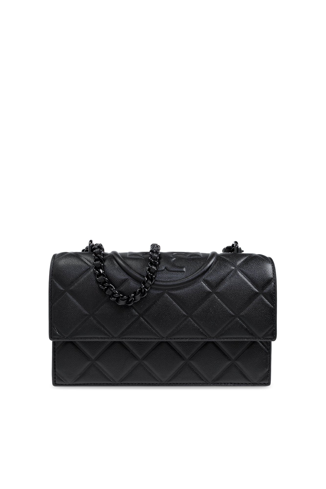 Tory Burch Torba Na Ramię `Fleming Small`, Kobiety, Czarny