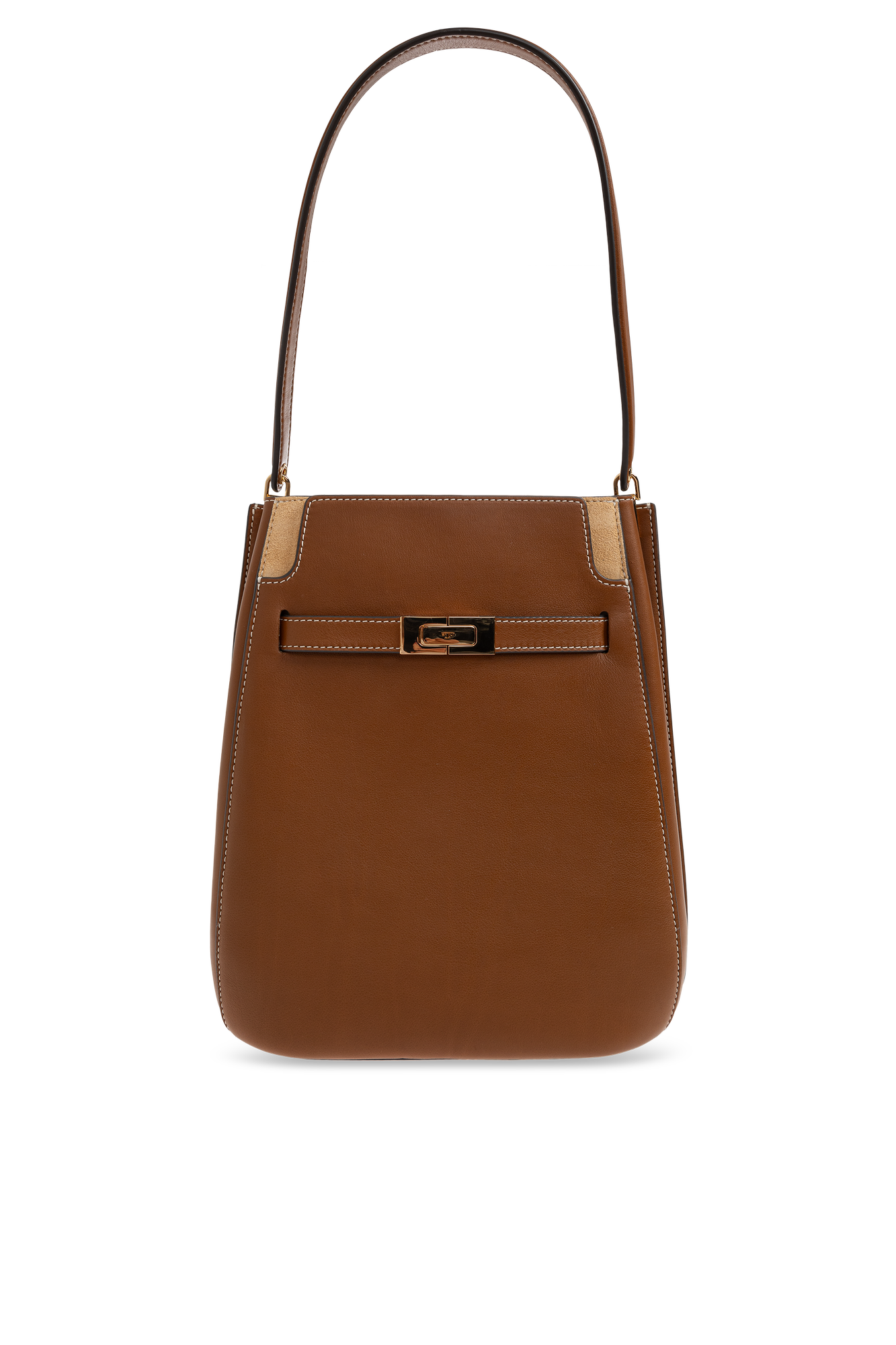 Tory Burch Skórzana Torba `Lee`, Kobiety, Brązowy