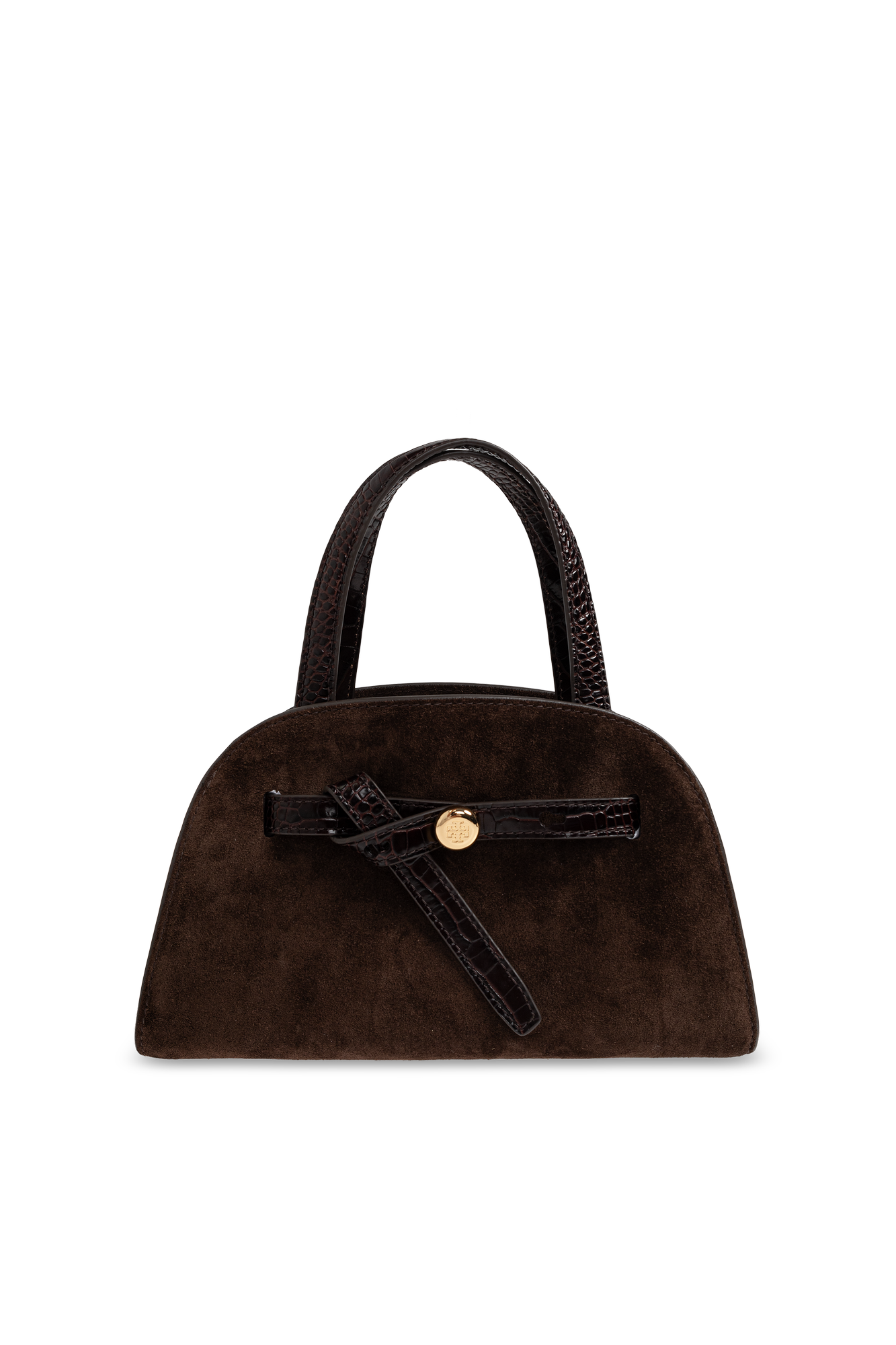 Tory Burch Zamszowa Torba `Romy Small`, Kobiety, Brązowy