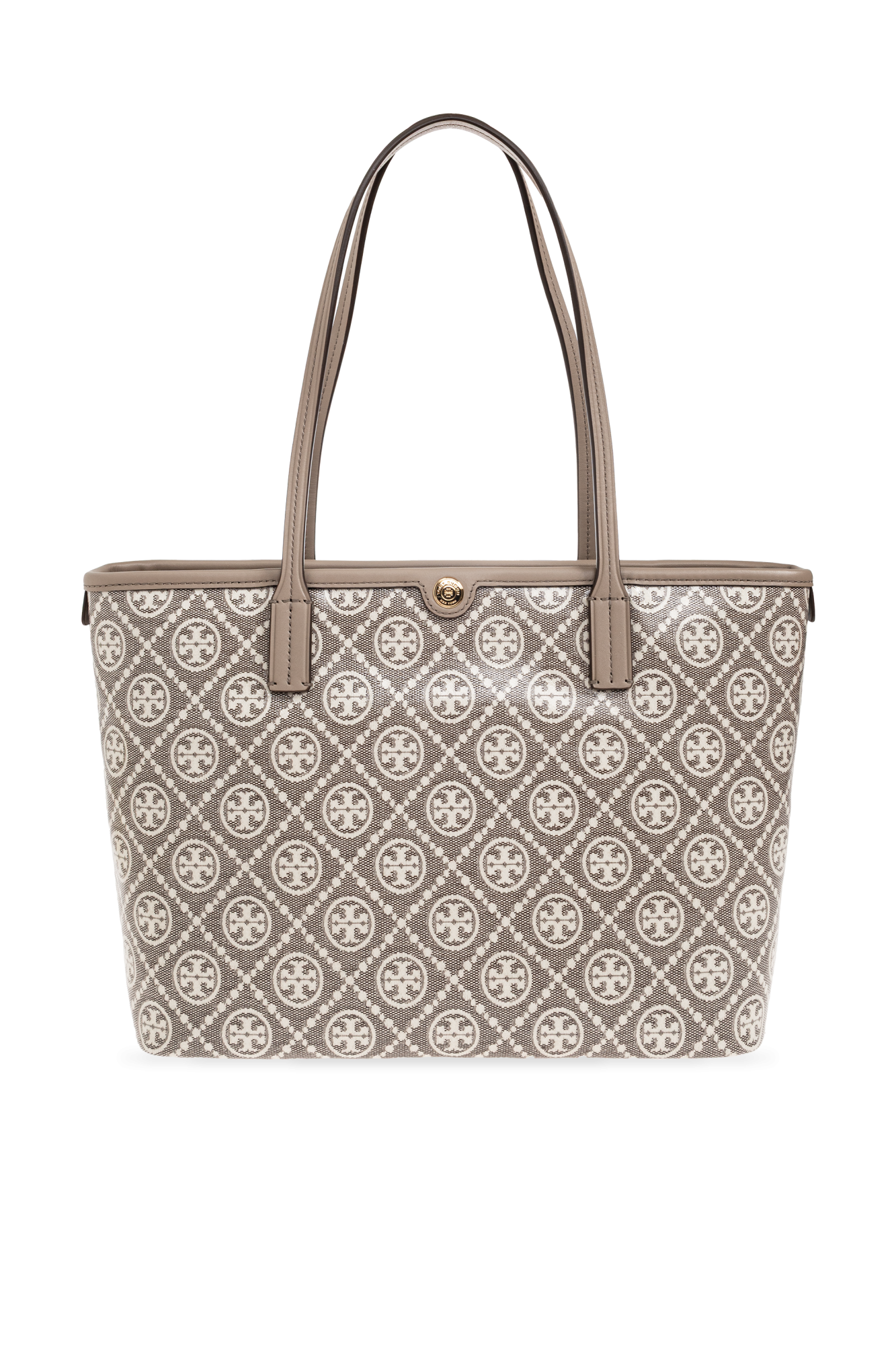 Tory Burch Torba `T Monogram Small`, Kobiety, Szary