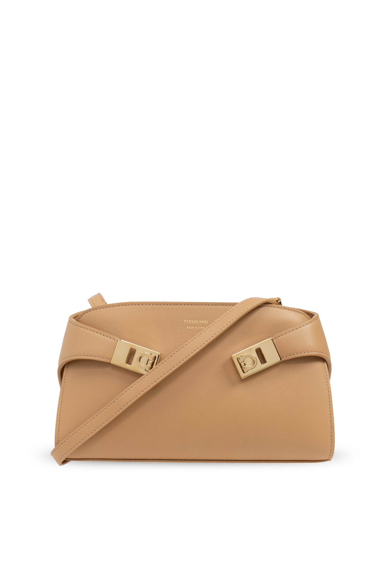FERRAGAMO Torba Na Ramię `Hug`, Kobiety, Beżowy