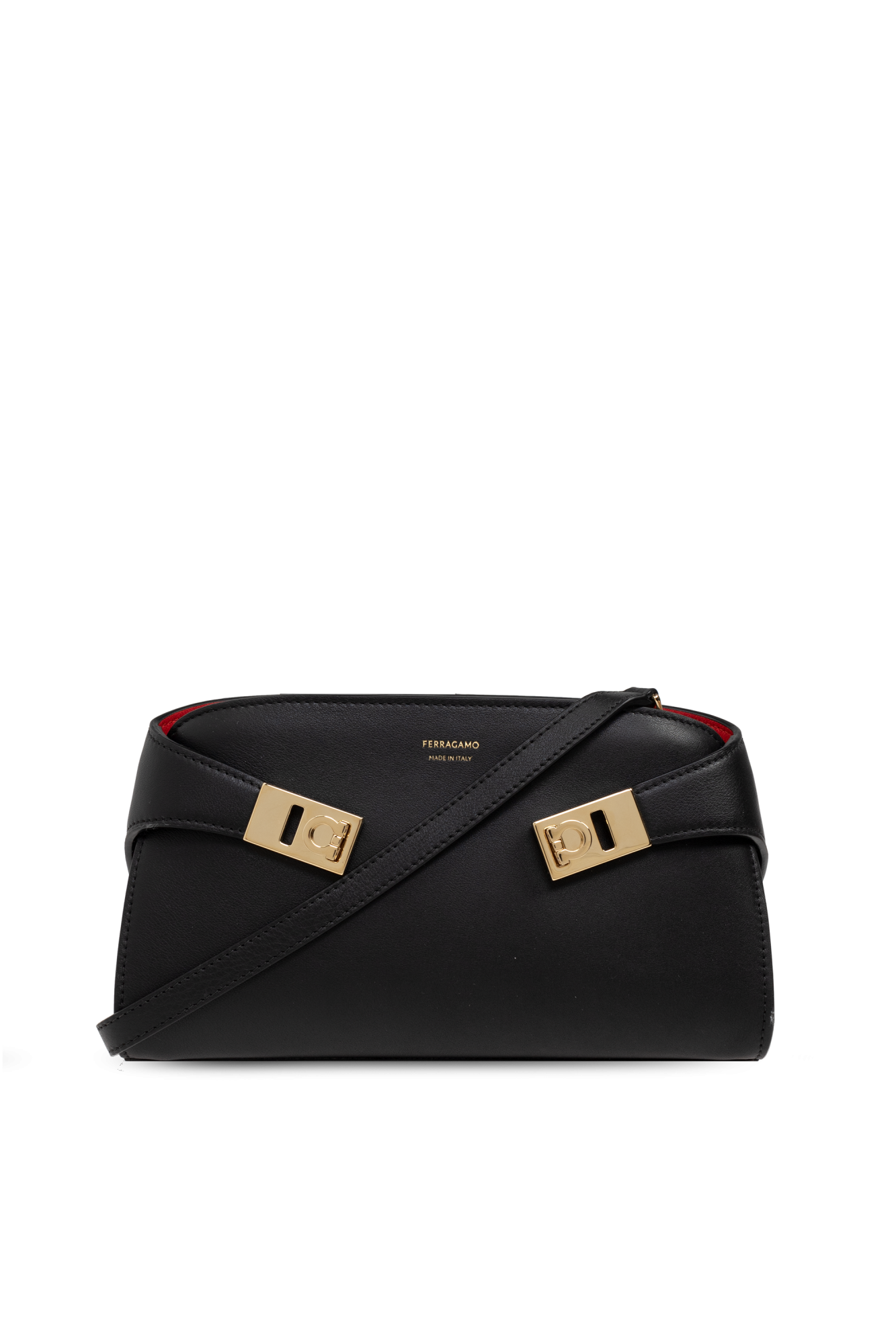 FERRAGAMO Torba Na Ramię `Hug`, Kobiety, Czarny