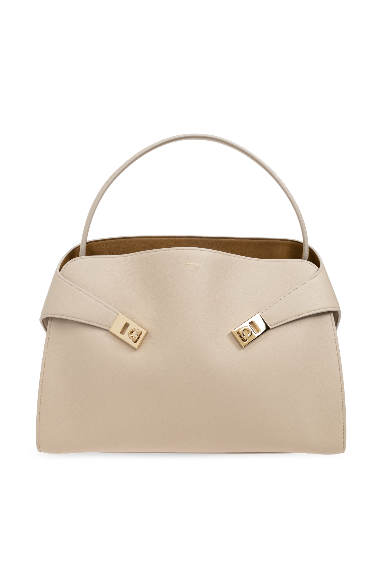 FERRAGAMO Torba Do Ręki `Hug Medium`, Kobiety, Szary