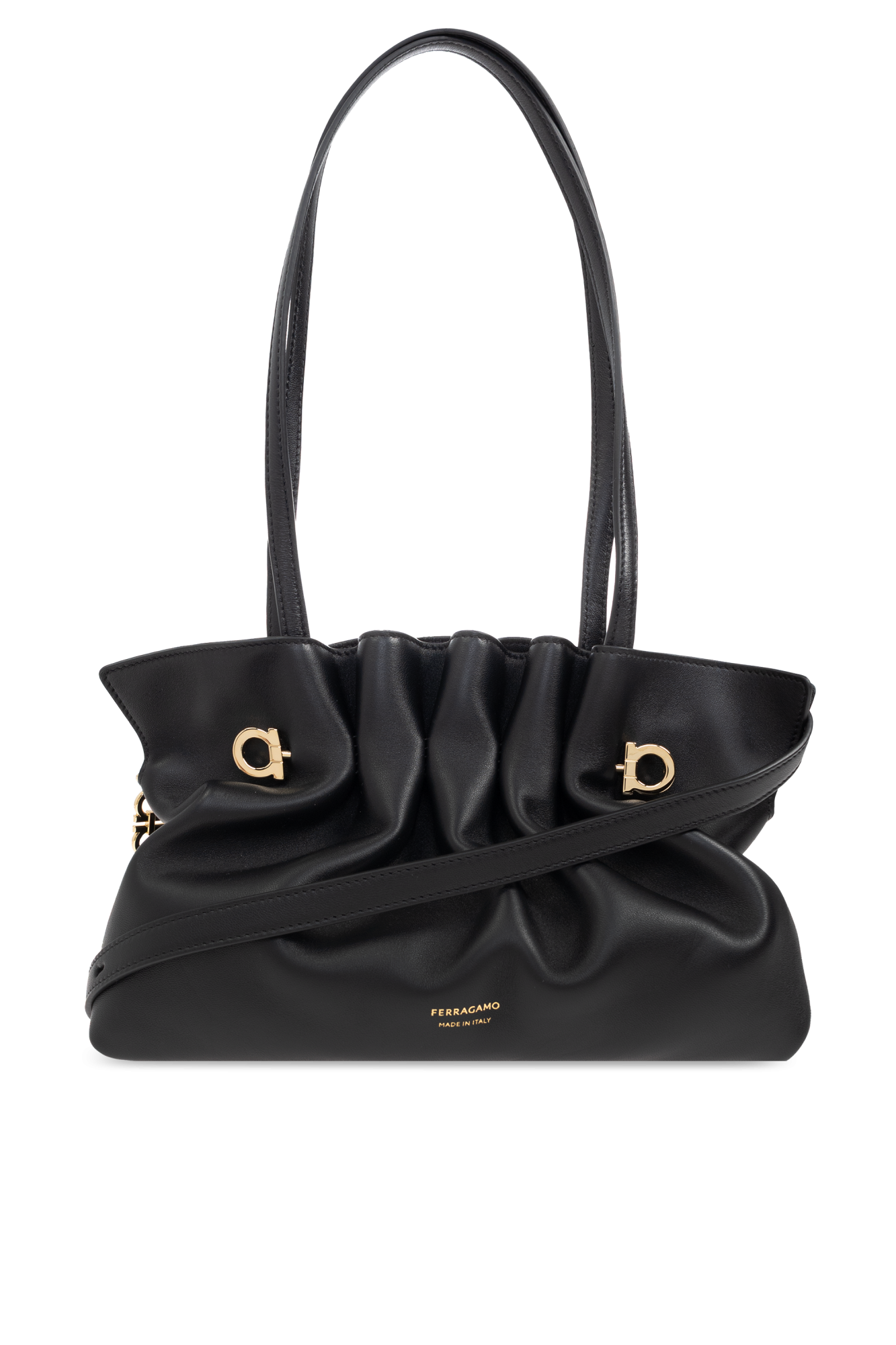 FERRAGAMO Torba Na Ramię `Pierc Small`, Kobiety, Czarny