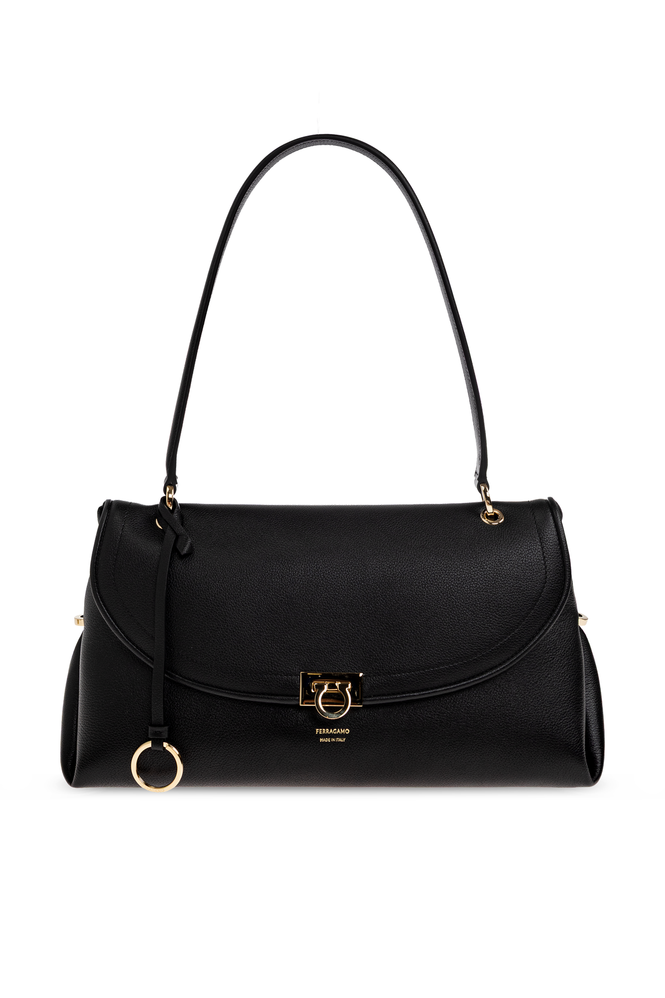 FERRAGAMO Skórzana Torba `Sofia 2026 Medium`, Kobiety, Czarny
