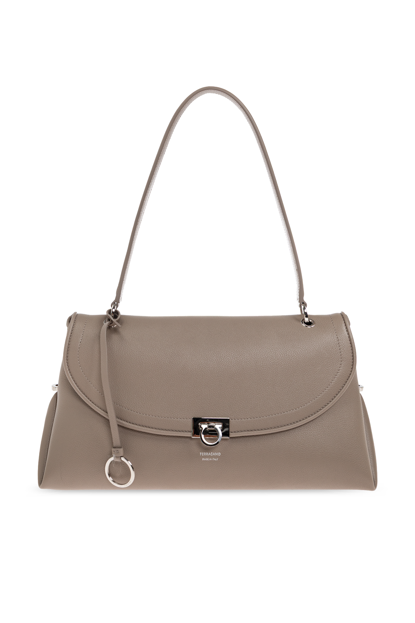 FERRAGAMO Skórzana Torba `Sofia 2026 Medium`, Kobiety, Szary