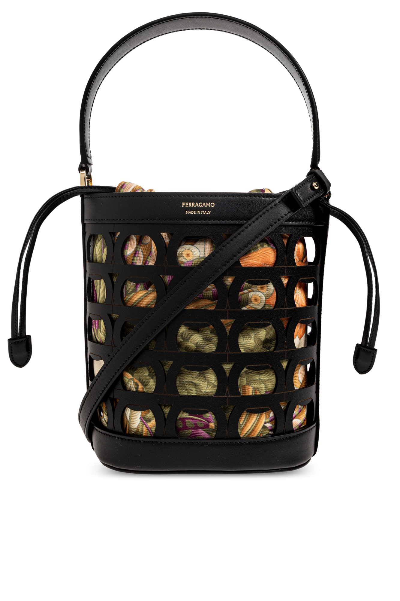 FERRAGAMO Torba `Gancini XS`, Kobiety, Czarny