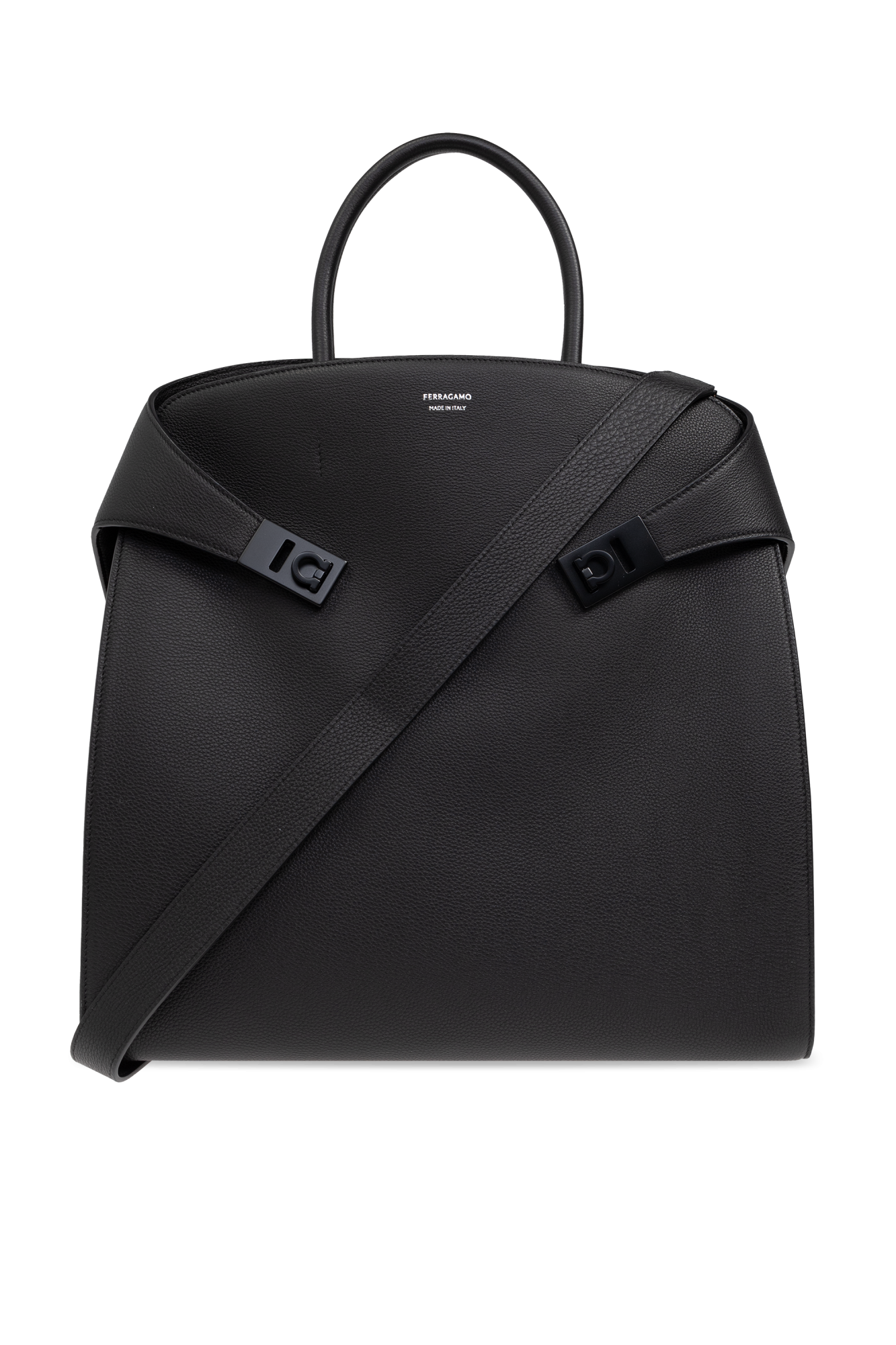 FERRAGAMO Torba `Hug` Typu `shopper`, Mężczyźni, Czarny