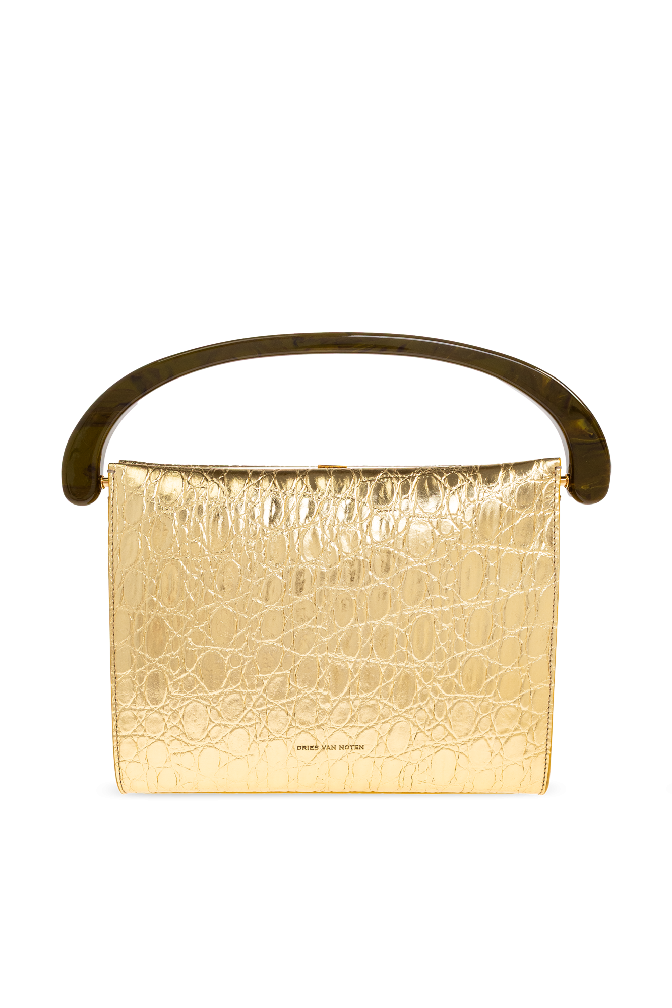 Dries Van Noten Torba Do Ręki, Kobiety, Złoty