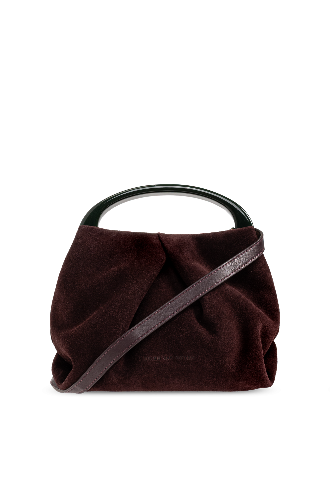Dries Van Noten Zamszowa Torba, Kobiety, Bordo