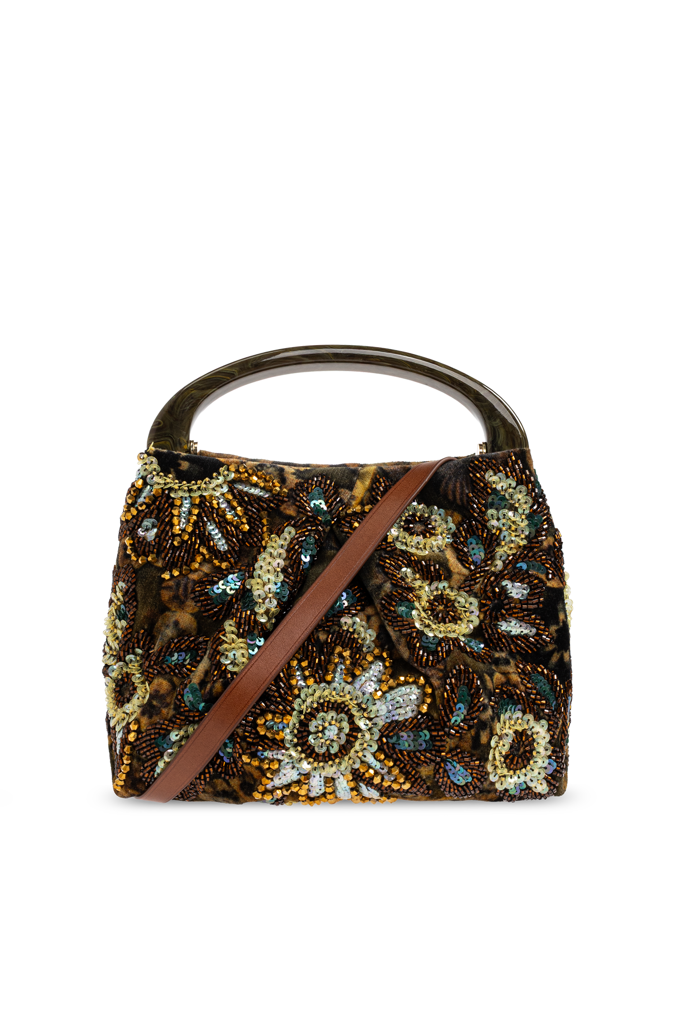 Dries Van Noten Torba Z Aplikacjami, Kobiety, Multikolor