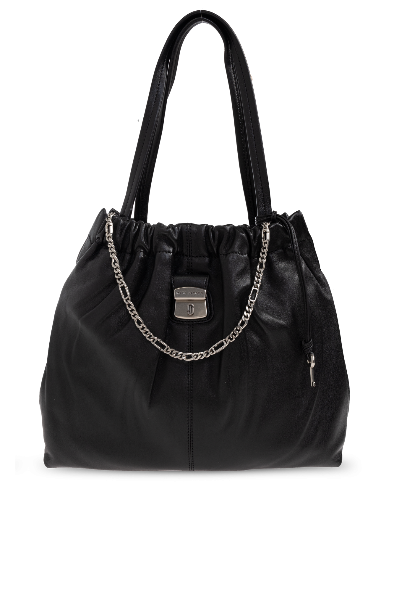 Marc Jacobs Skórzana Torba Na Ramię, Kobiety, Czarny