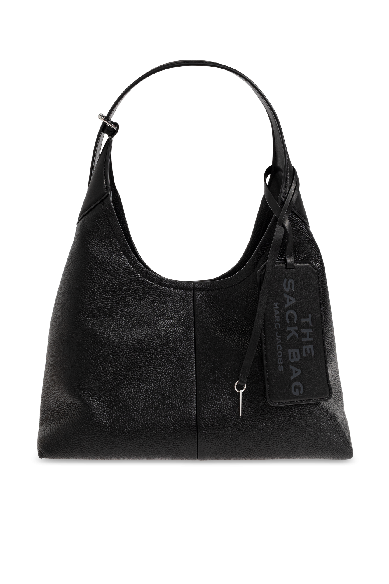 Marc Jacobs Skórzana Torba Z Logo, Kobiety, Czarny