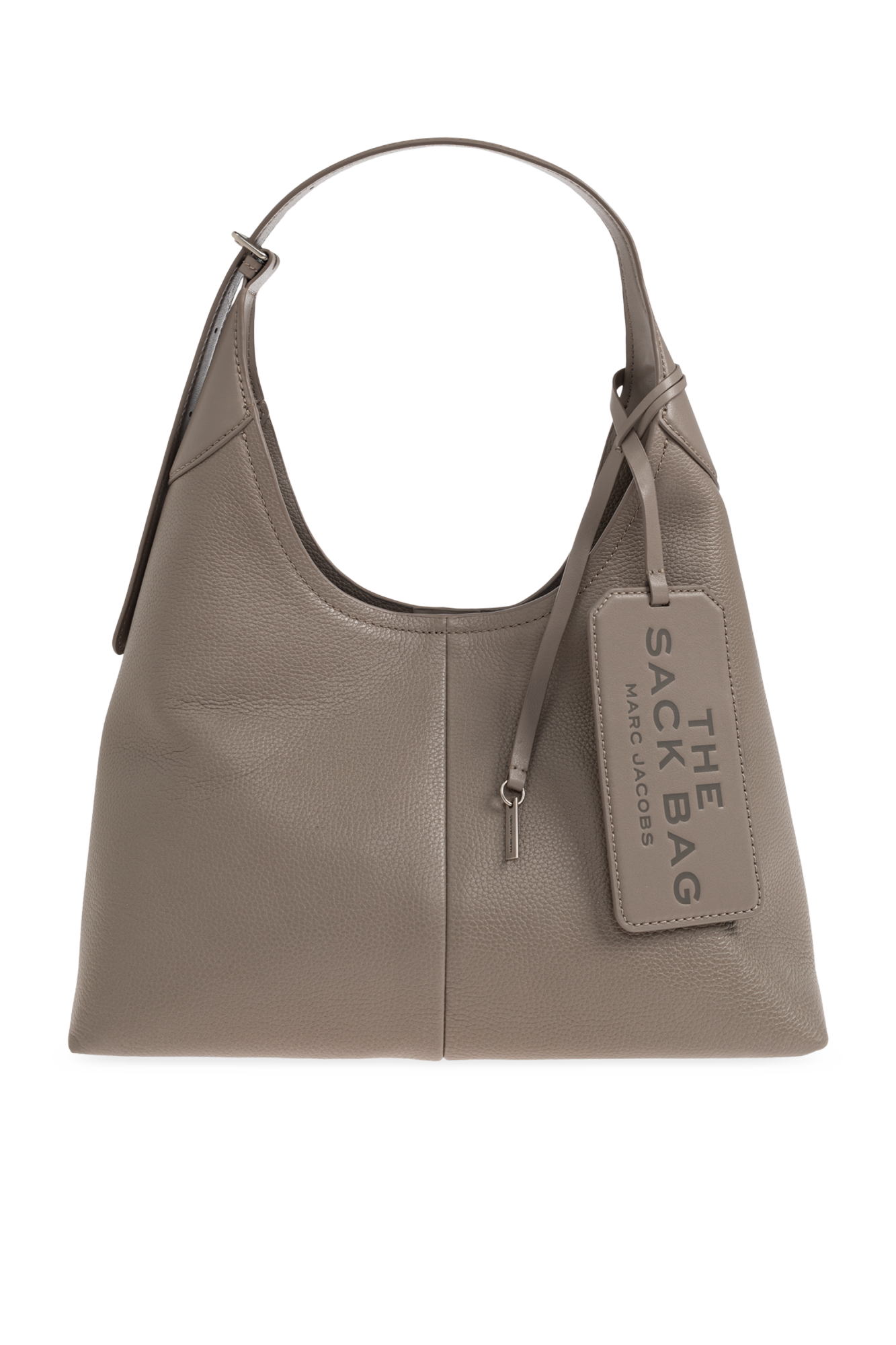 Marc Jacobs Skórzana Torba Z Logo, Kobiety, Brązowy