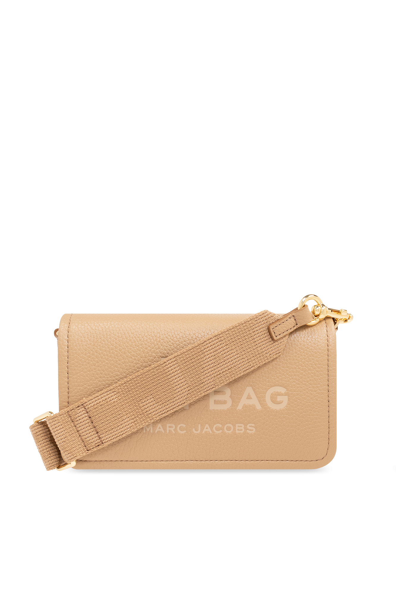 Marc Jacobs Skórzana Torba Na Ramię ‘The Mini Bag’, Kobiety, Beżowy