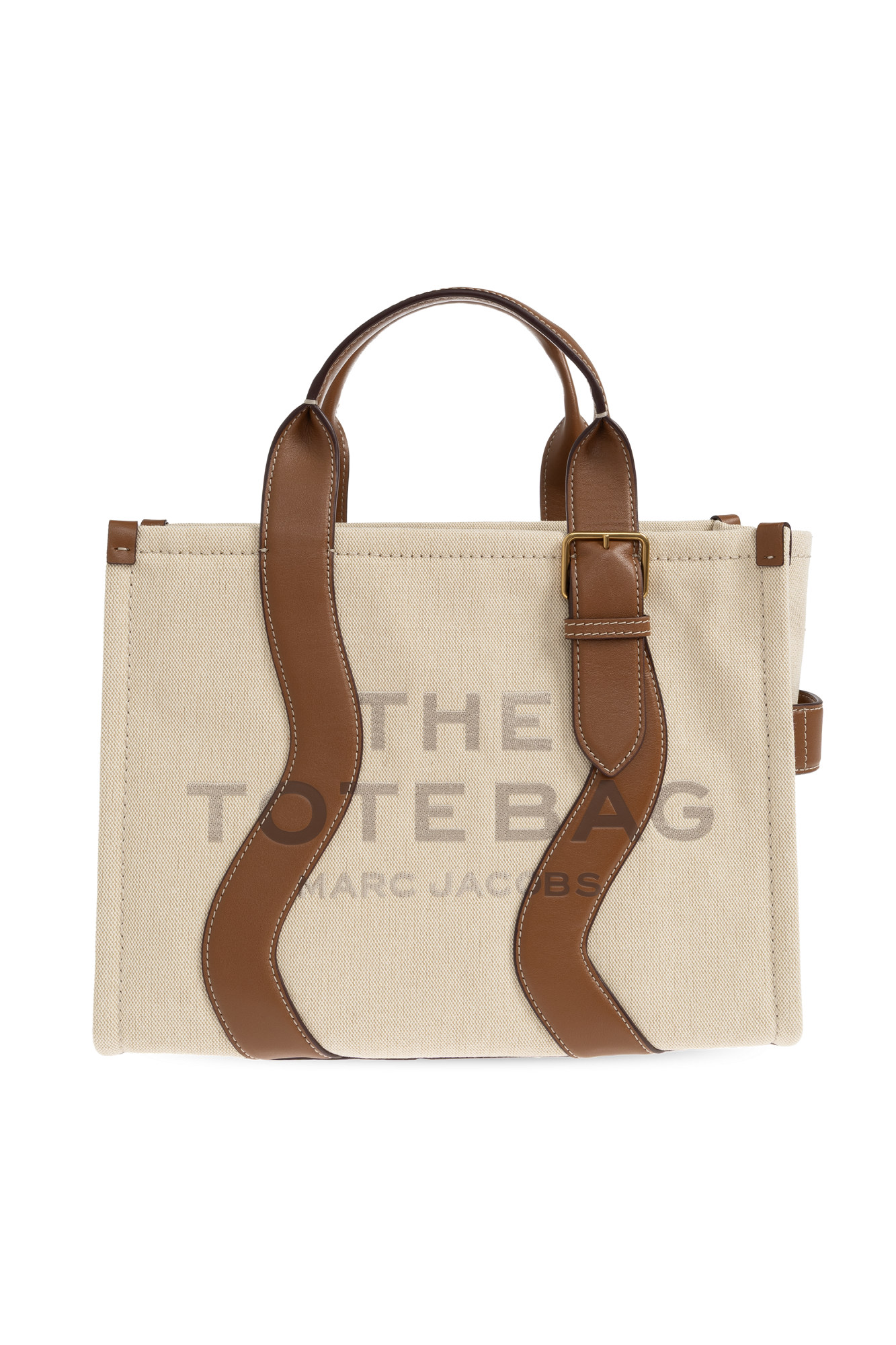 Marc Jacobs Torba Z Logo ‘Medium’, Kobiety, Beżowy