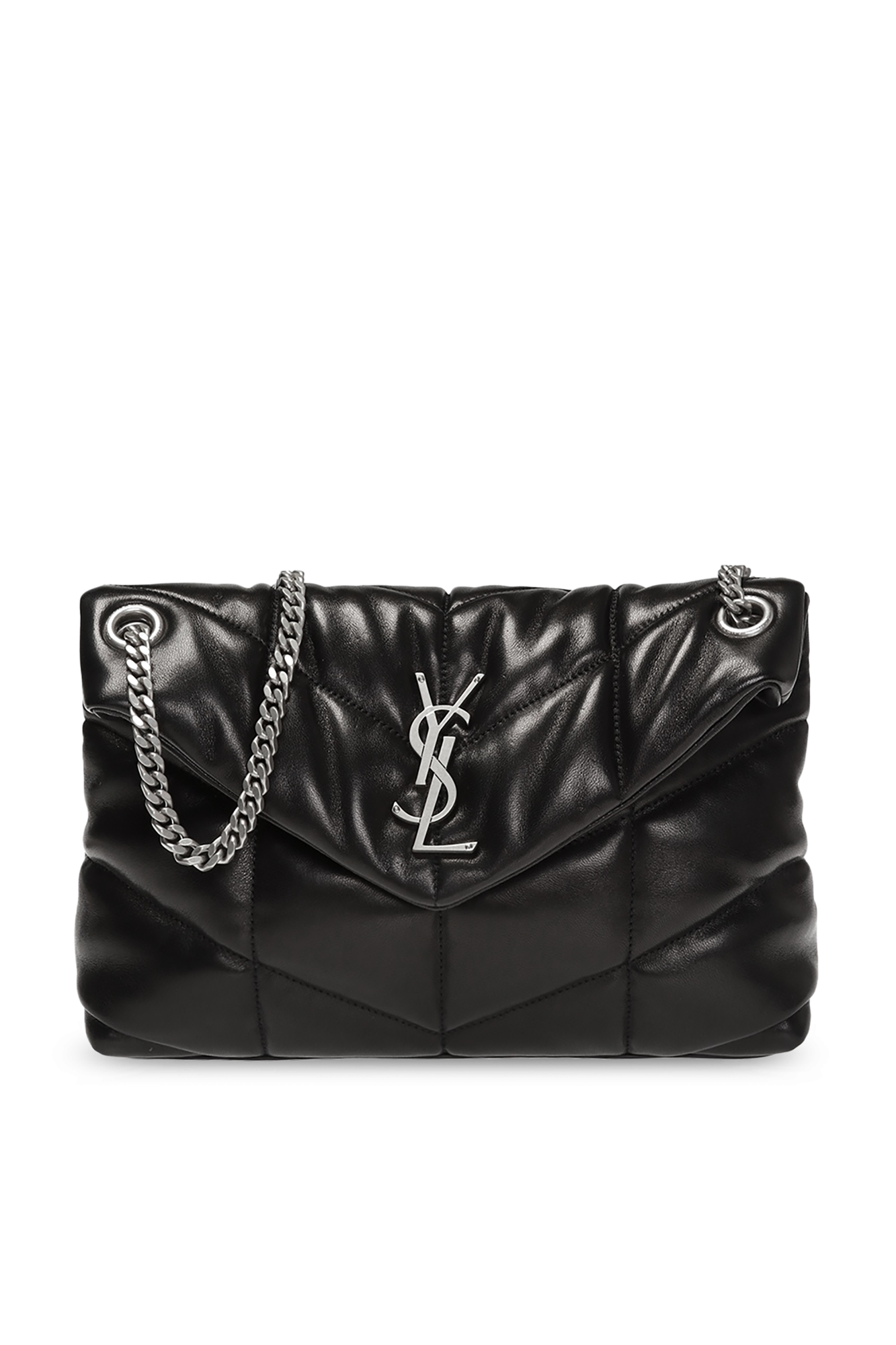 Saint Laurent Torba Na Ramię ‘Loulou Puffer’, Kobiety, Czarny