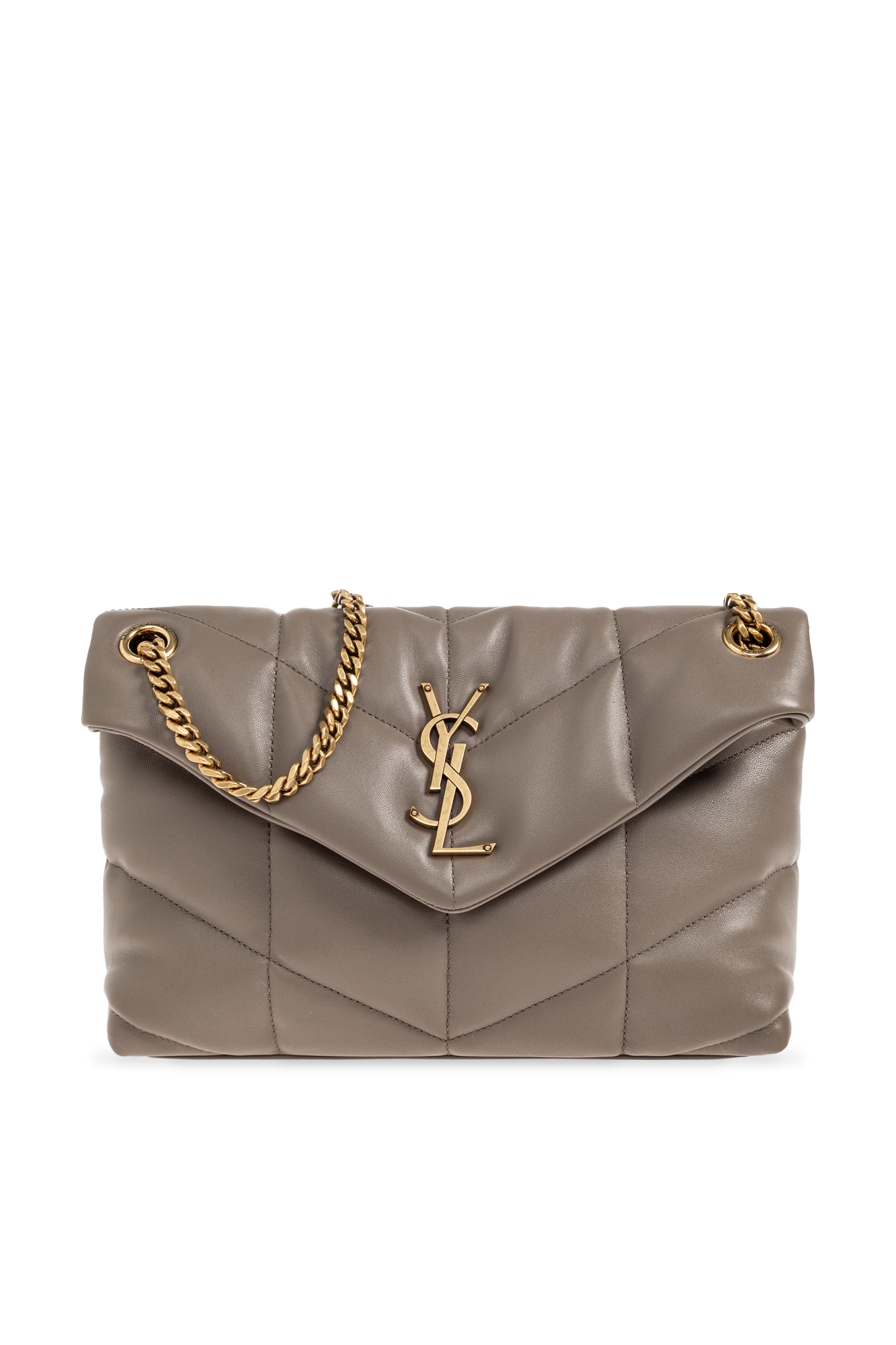 Saint Laurent Torba `Puffer Small`, Kobiety, Szary