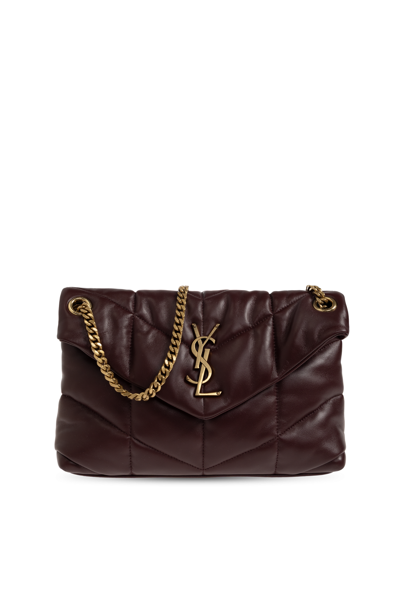 Saint Laurent Torba Na Ramię ‘Puffer Small’, Kobiety, Bordo