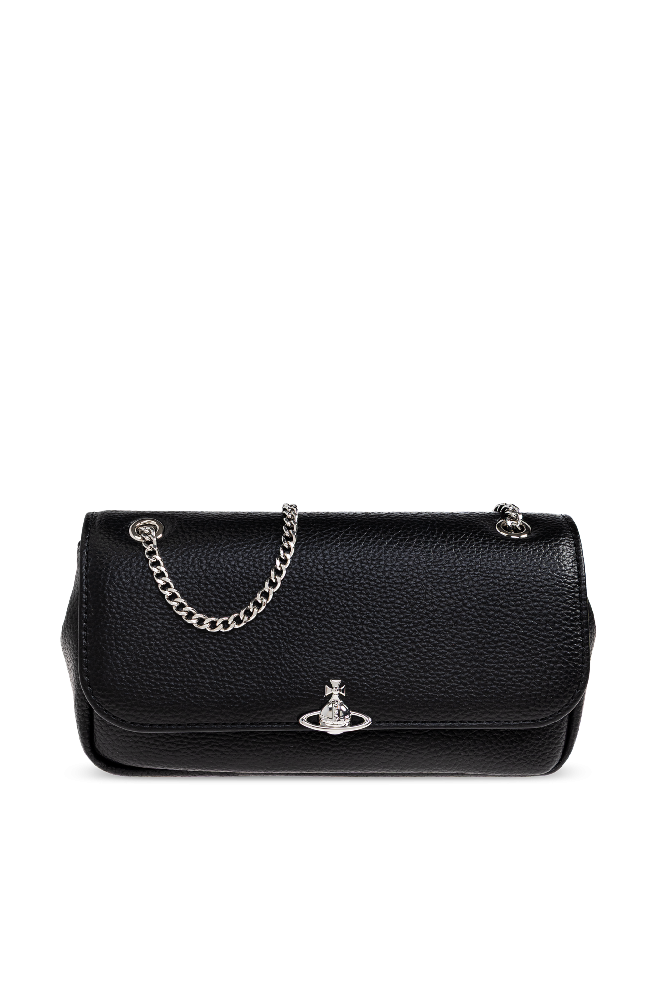 Vivienne Westwood Torba Na Ramię Z Logo, Kobiety, Czarny