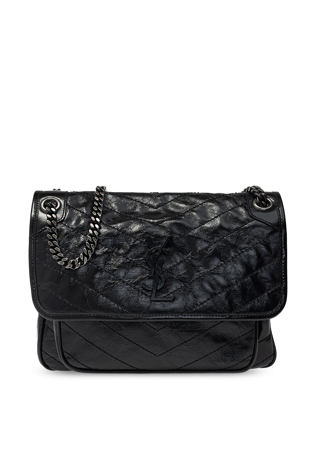 Saint Laurent Torba Na Ramię 'Niki’, Kobiety, Czarny