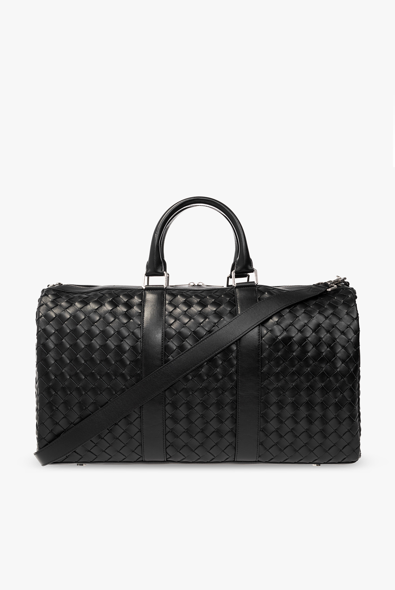 Bottega Veneta Skórzana Torba Podręczna, Mężczyźni, Czarny
