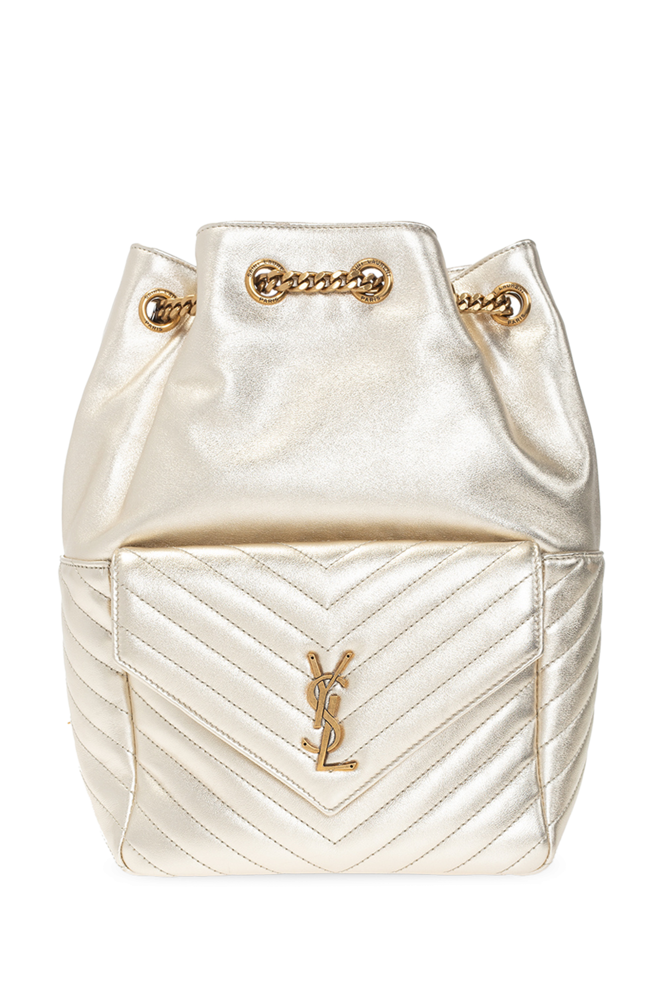 Saint Laurent Plecak ‘Joe’, Kobiety, Złoty