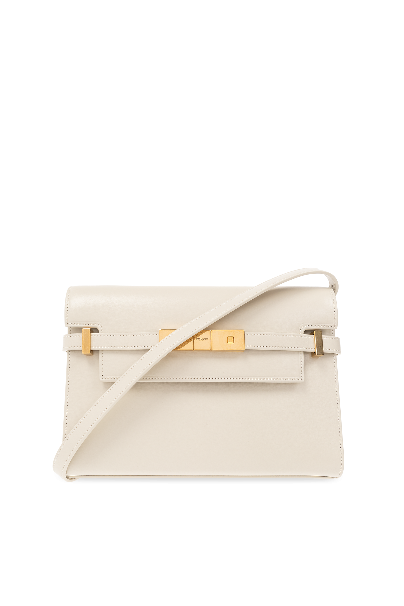 Saint Laurent Torba Na Ramię ‘Manhattan Small’, Kobiety, Kremowy