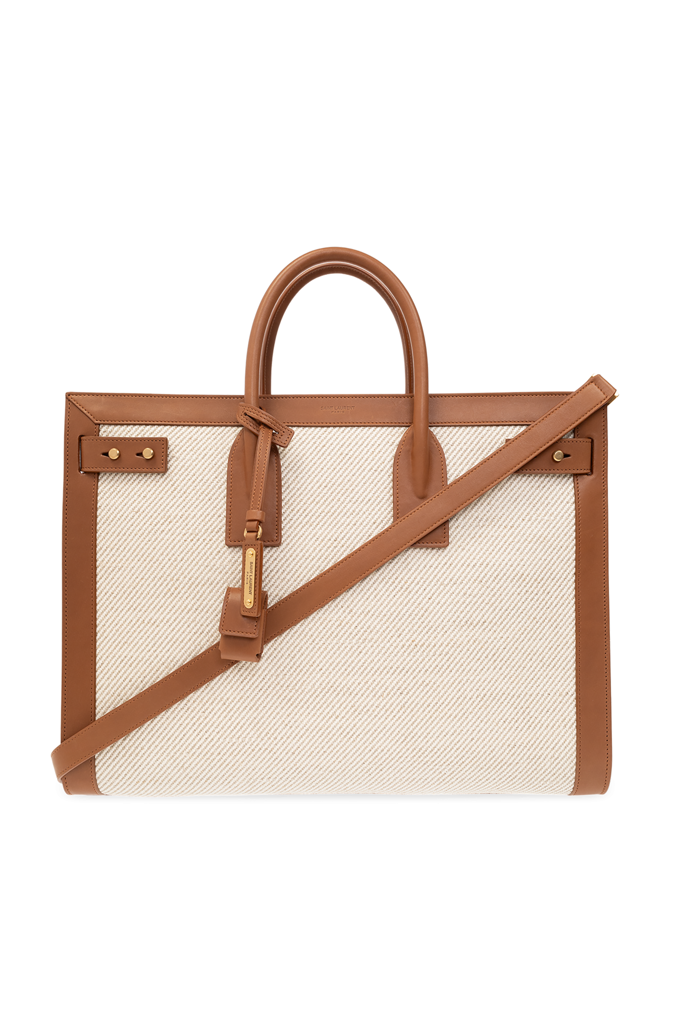Saint Laurent Torba Na Ramię ‘Sac De Jour Large’, Mężczyźni, Kremowy