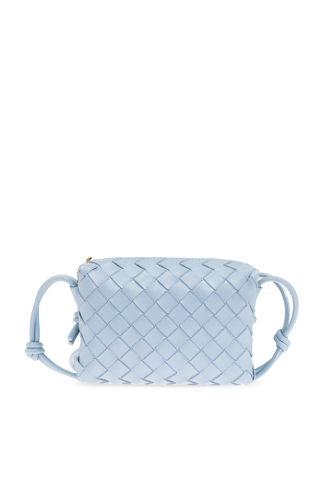 Bottega Veneta Torba Na Ramię `Mini Loo[ Camera`, Kobiety, Jasnoniebieski