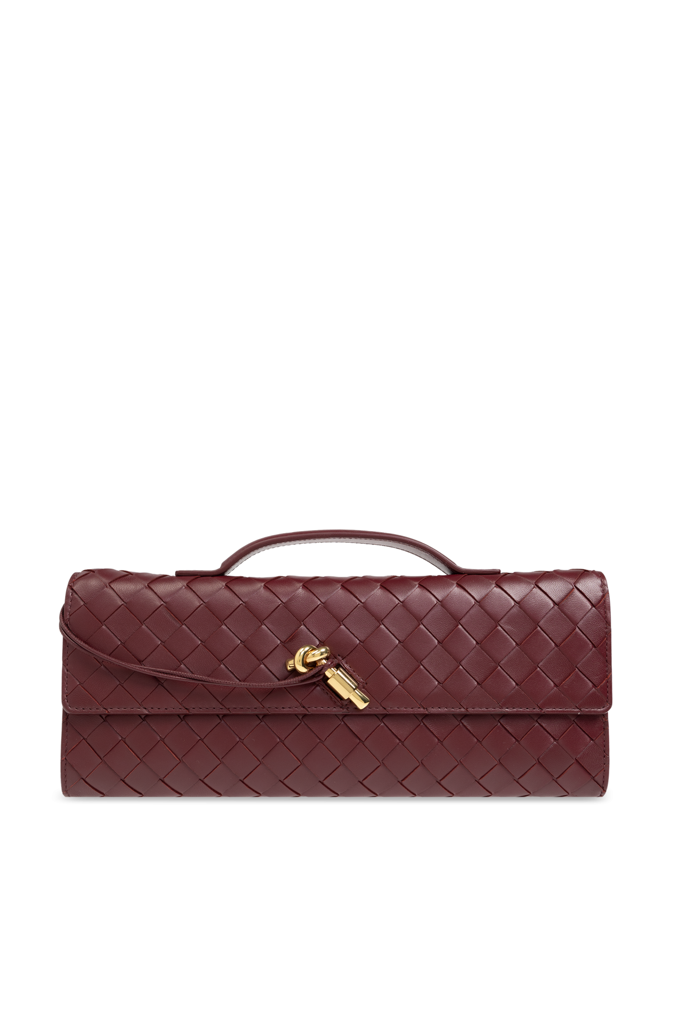 Bottega Veneta Torba Do Ręki`Long  Andiamo`, Kobiety, Bordo