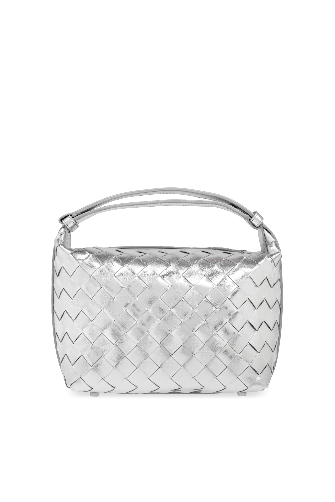 Bottega Veneta Torba Do Ręki `Mini Wallace`, Kobiety, Srebrny