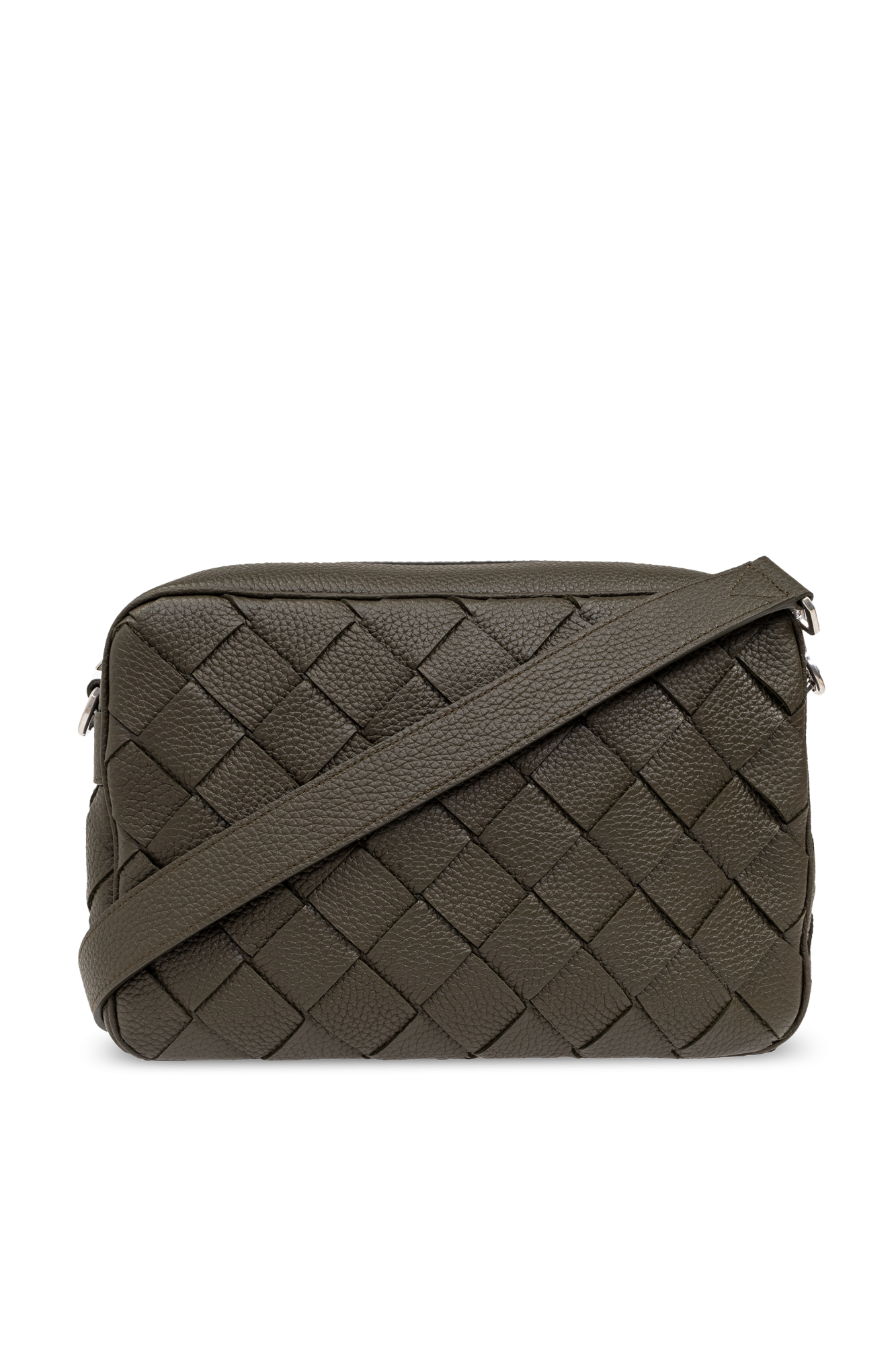 Bottega Veneta Skórzana Torba Na Ramię, Mężczyźni, Zielony