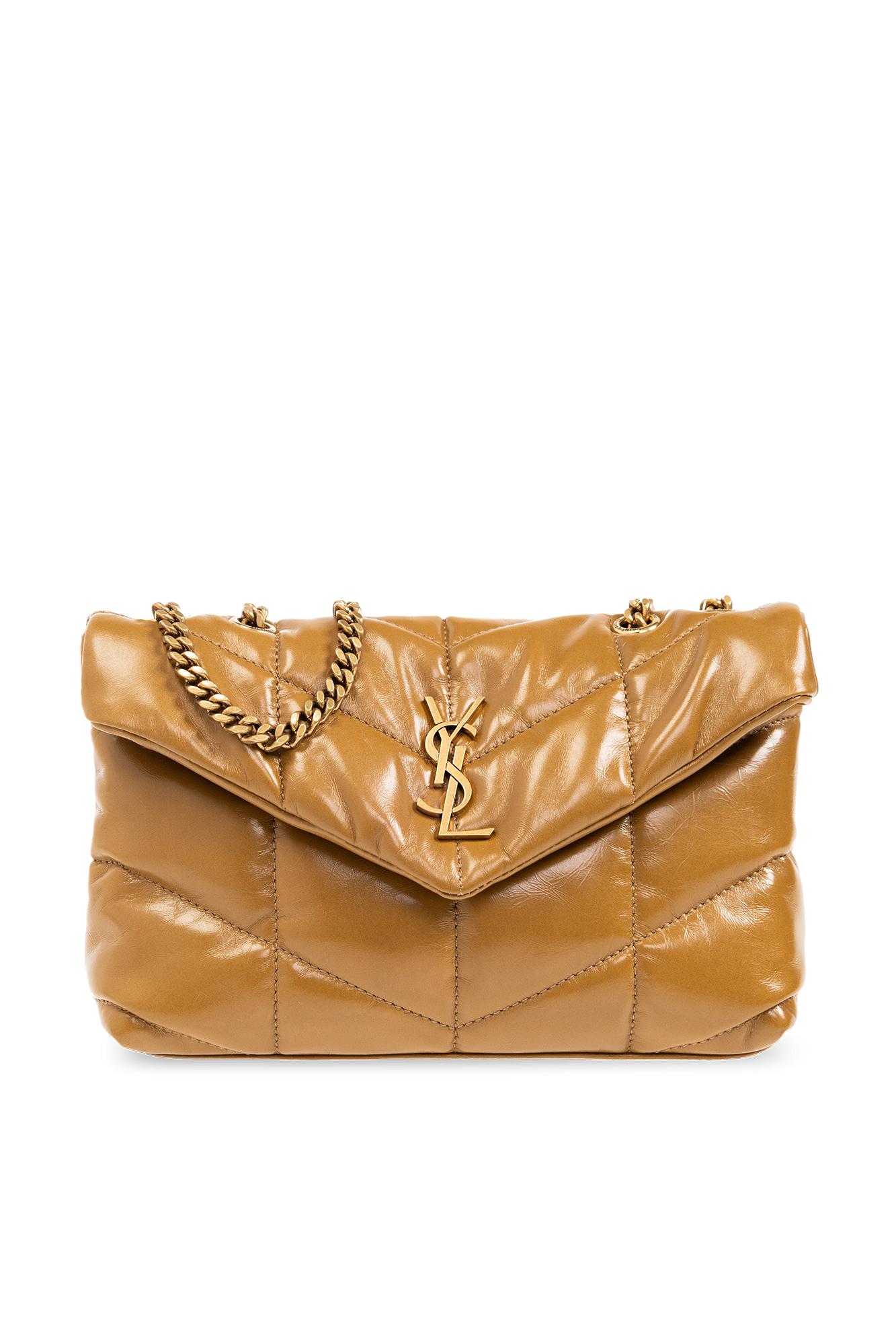 Saint Laurent Torba Na Ramię ‘Puffer Toy’, Kobiety, Brązowy