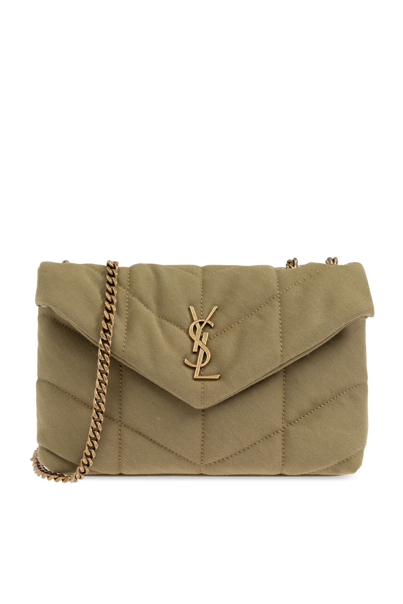 Saint Laurent Torba Na Ramię `Loulou`, Kobiety, Zielony