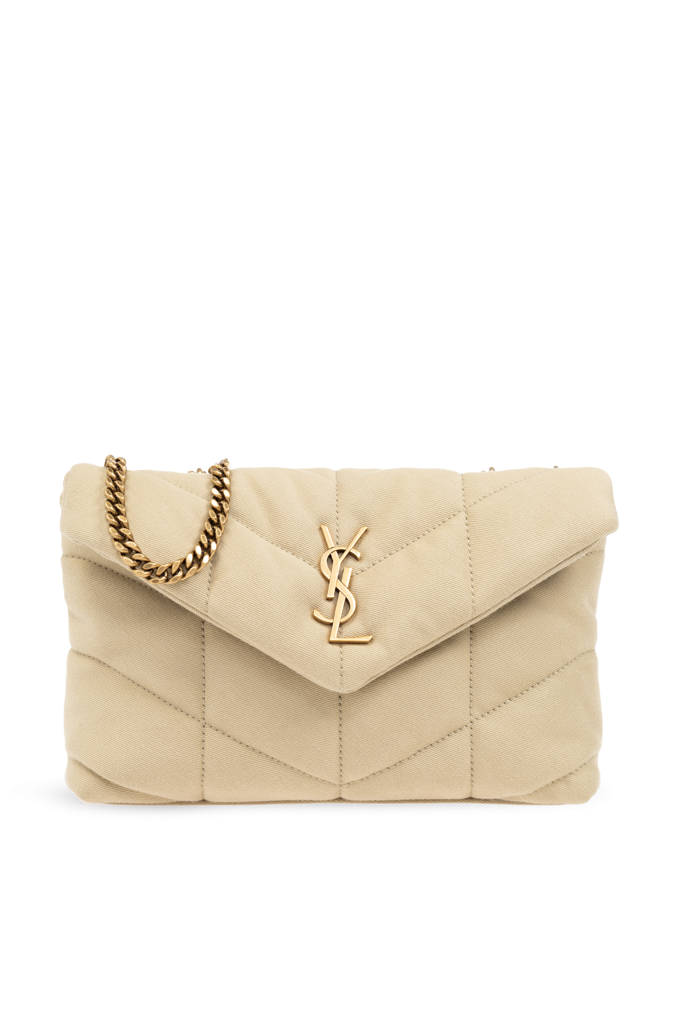 Saint Laurent Torba Na Ramię `LouLou Mini`, Kobiety, Beżowy