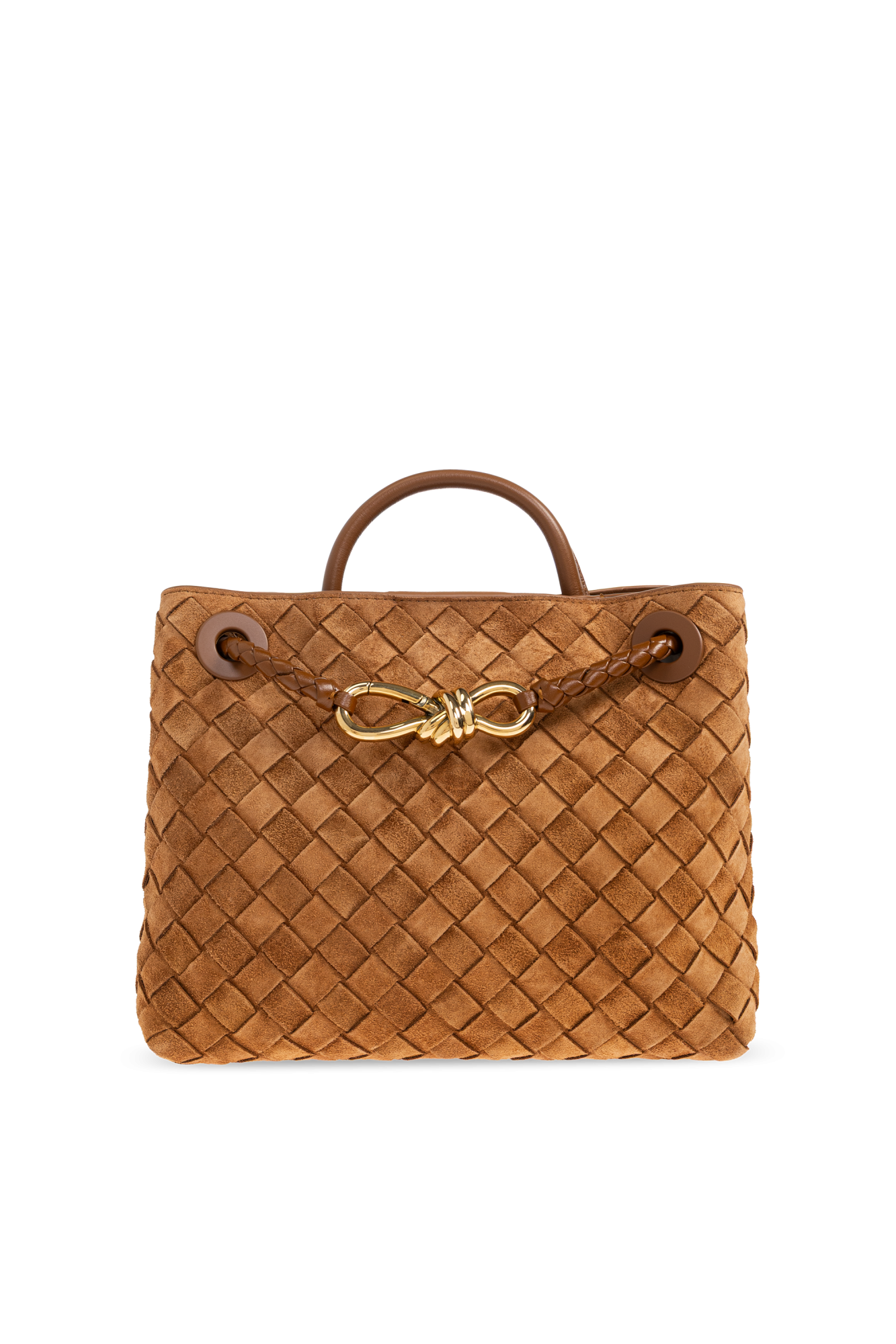 Bottega Veneta Torba Do Ręki `Andiamo Small`, Kobiety, Brązowy