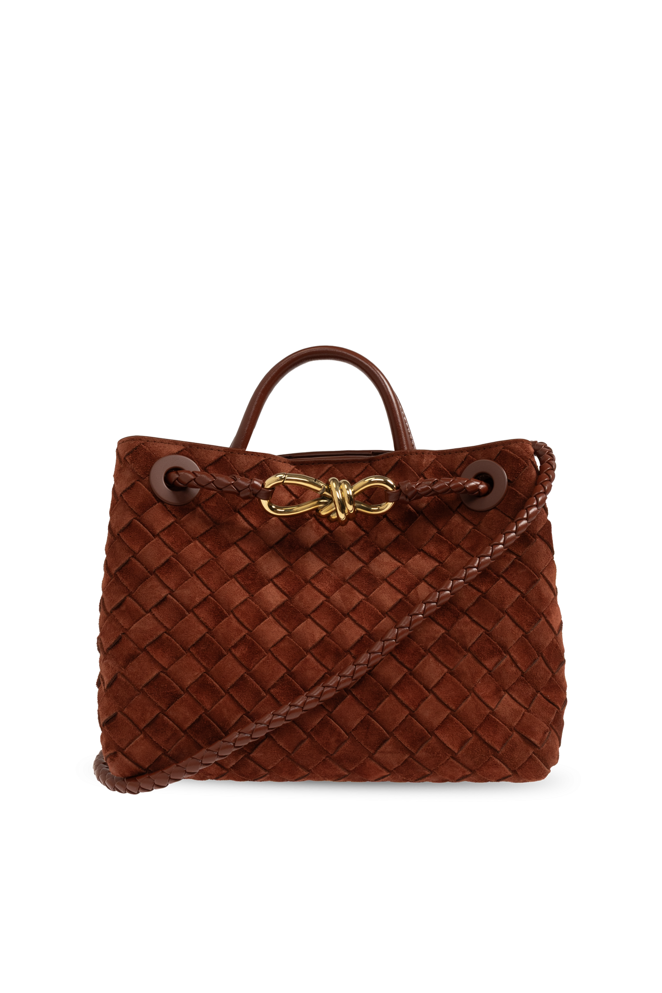 Bottega Veneta Torba `Andiamo Small`, Kobiety, Brązowy