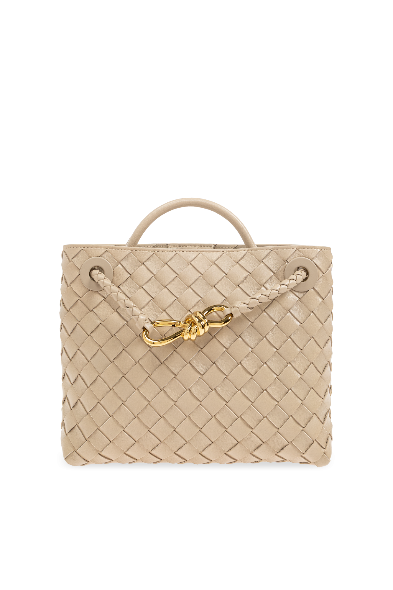 Bottega Veneta Torba Do Ręki `Andiamo Small`, Kobiety, Beżowy