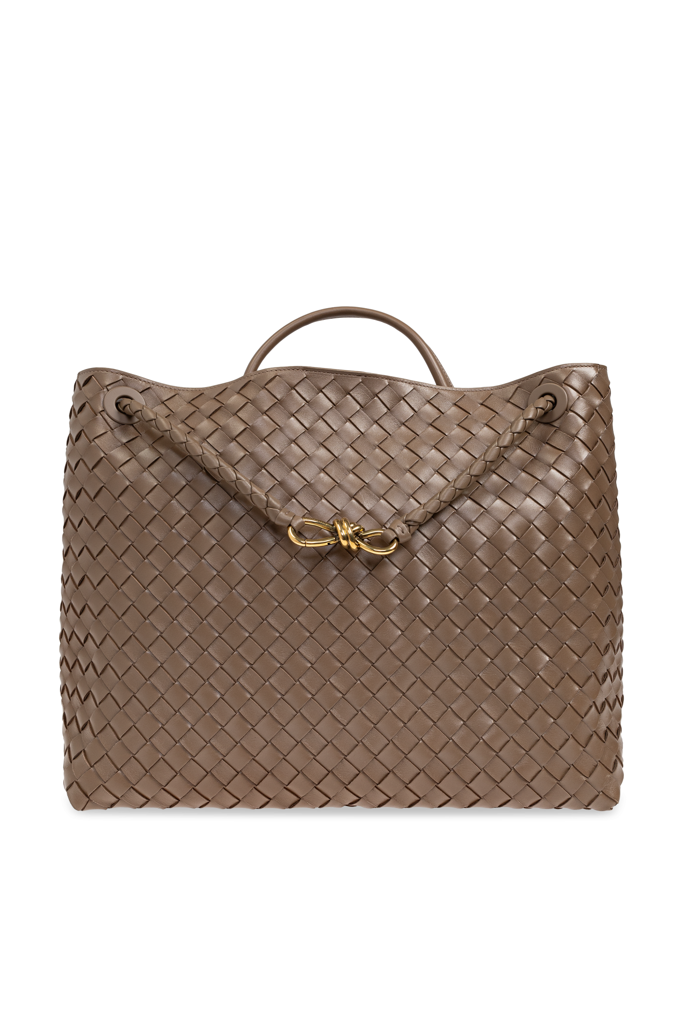 Bottega Veneta Torba Do Ręki `Andiamo Large`, Kobiety, Brązowy
