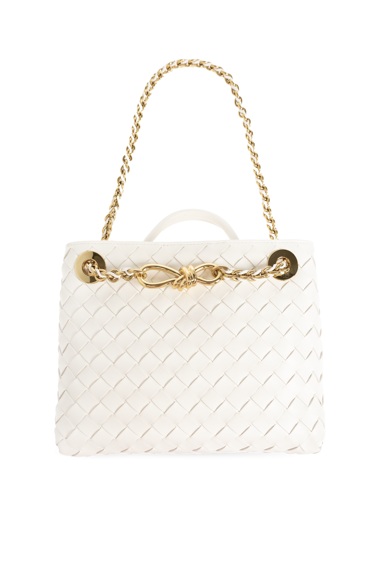 Bottega Veneta Torba 'Andiamo Small`, Kobiety, Biały