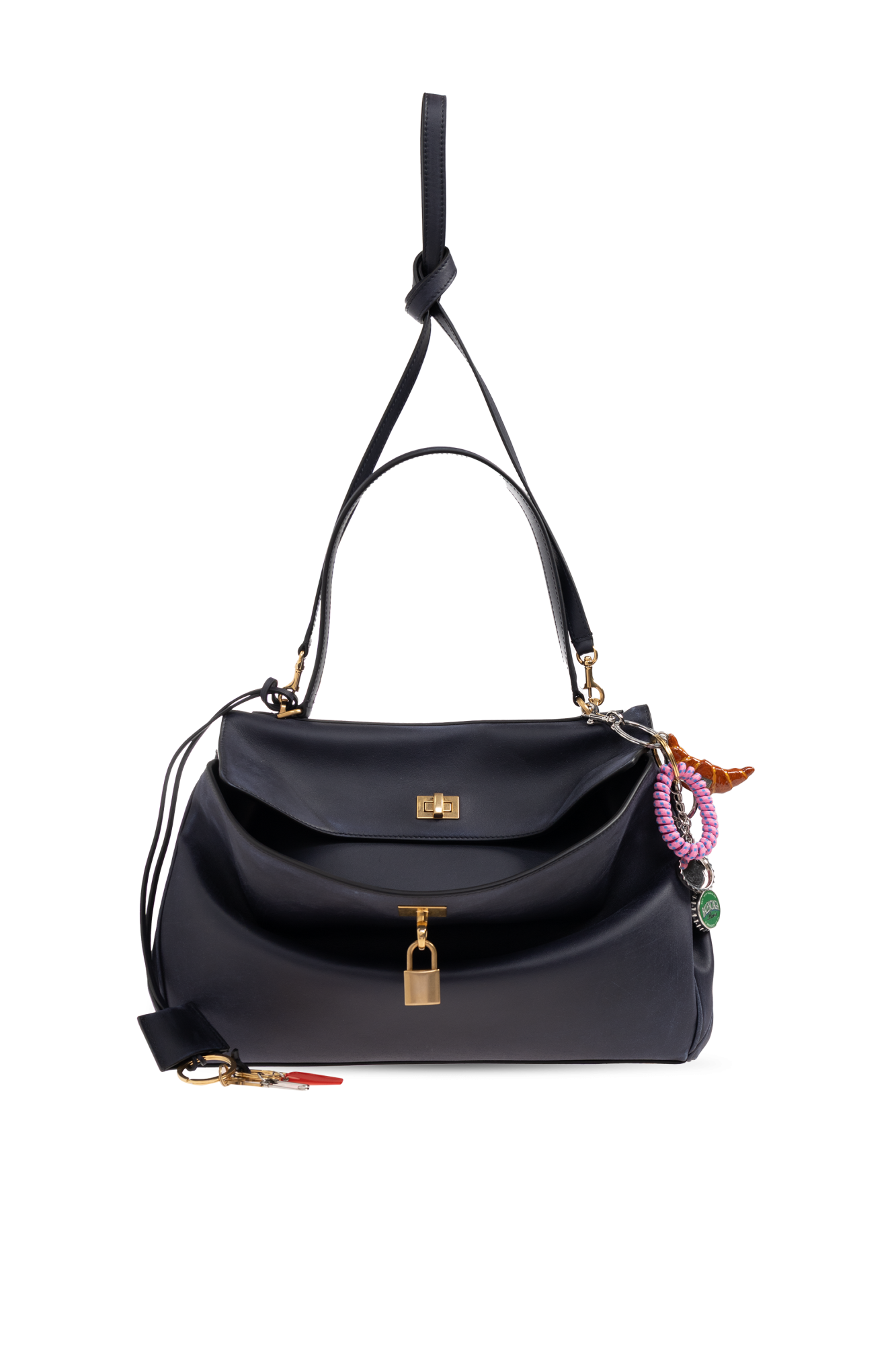 Balenciaga Torba Na Ramię `Rodeo Top Handle M`, Kobiety, Granatowy
