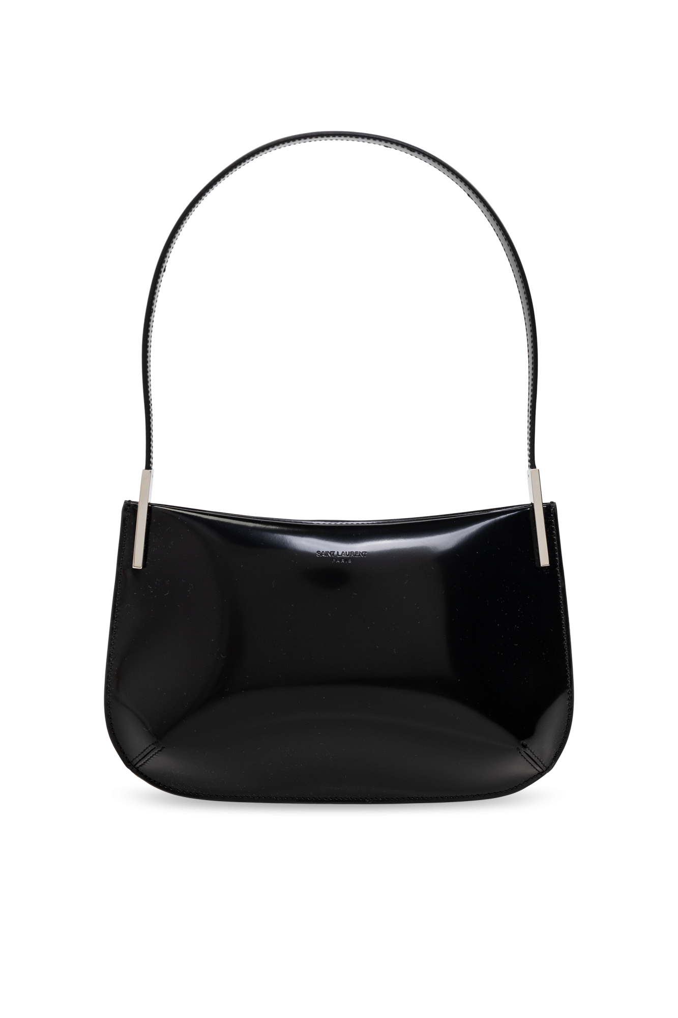 Saint Laurent Skórzana Torba Na Ramię, Kobiety, Czarny