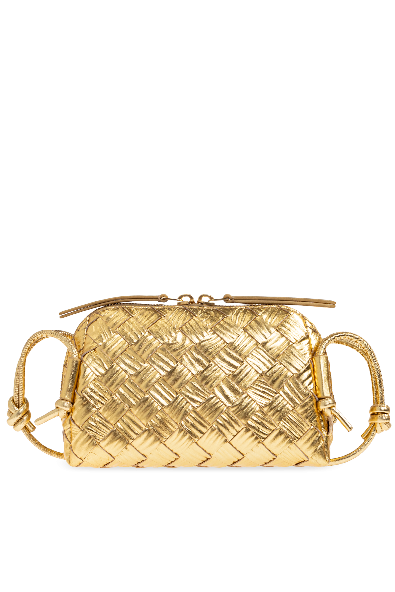 Bottega Veneta Torba Na Ramię `Concert`, Kobiety, Złoty