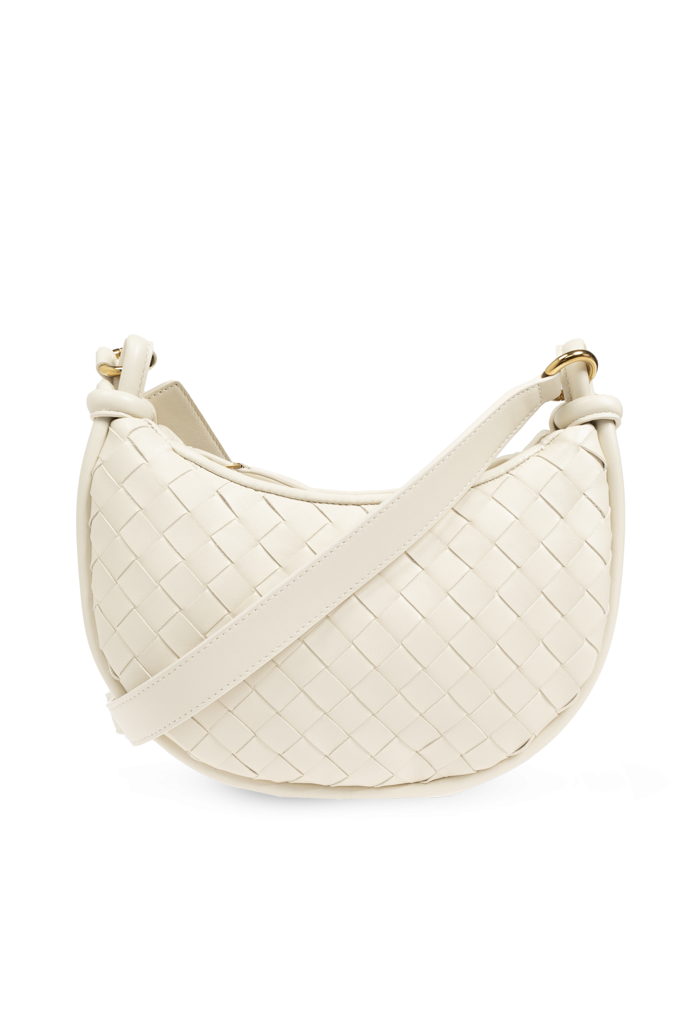 Bottega Veneta Torba Na Ramię `Gemelli`, Kobiety, Kremowy