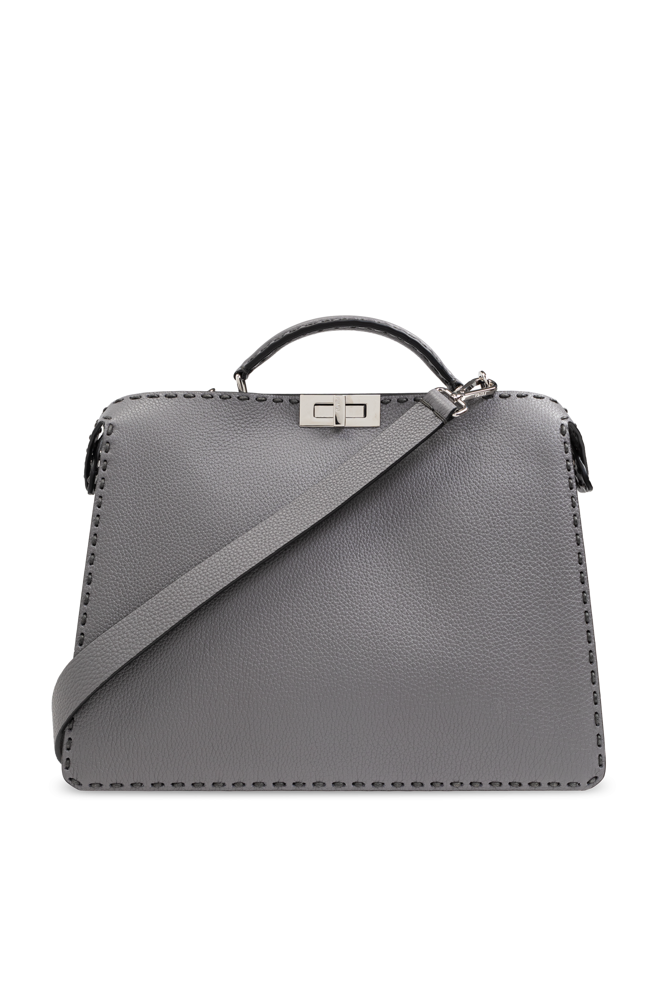 Fendi Torba `Medium Peekaboo` Typu `shopper`, Mężczyźni, Szary