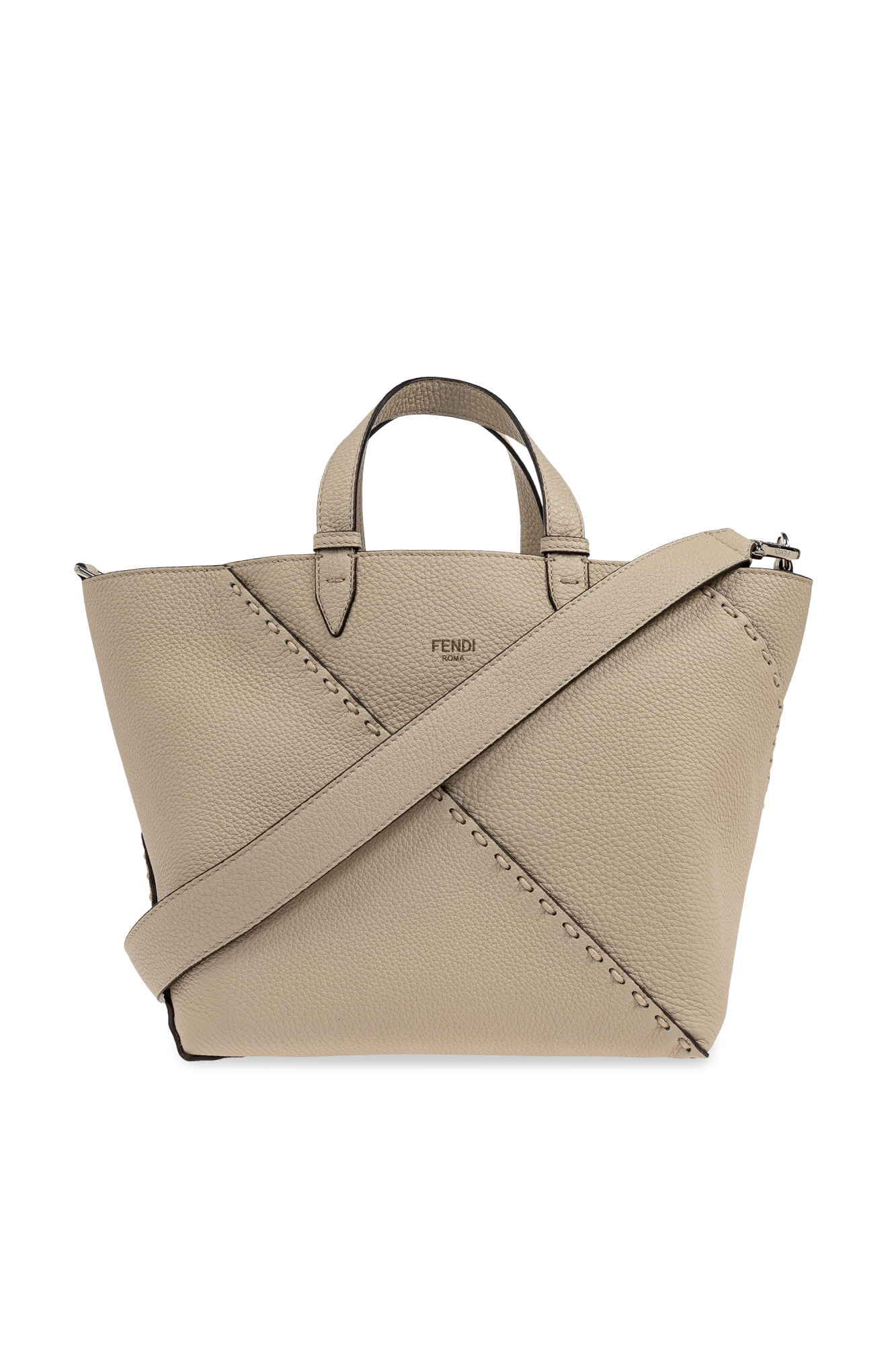 Fendi Torba Do Ręki, Mężczyźni, Kremowy