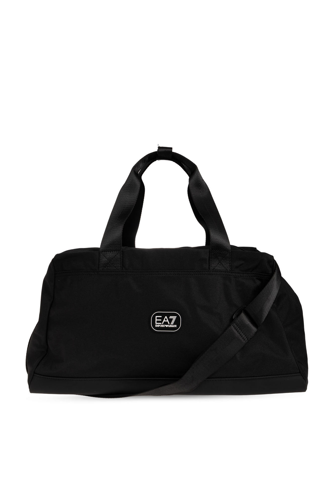EA7 Emporio Armani Torba Podręczna Z Naszywką Z Logo, Unisex, Czarny