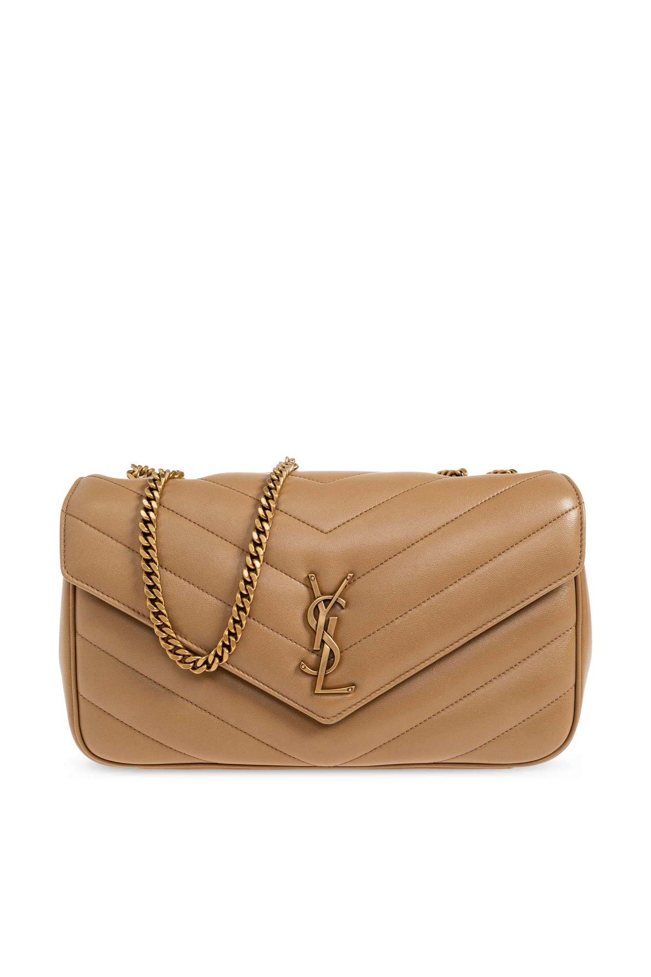 Saint Laurent Torba ‘Loulou Medium’, Kobiety, Beżowy