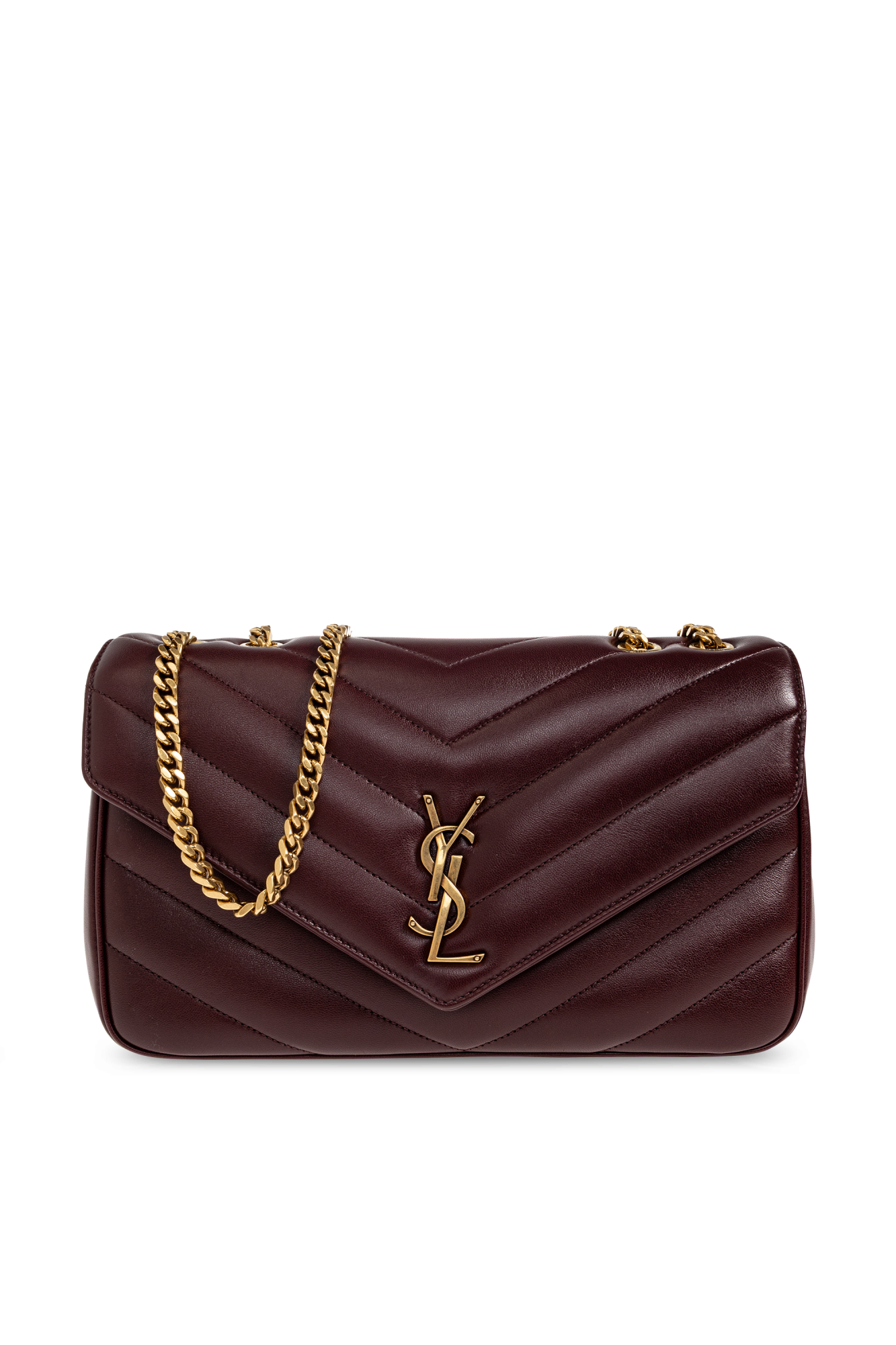 Saint Laurent Torba ‘Loulou Medium’, Kobiety, Bordo